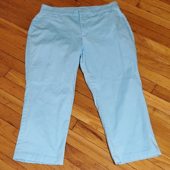 baby blue capri pants